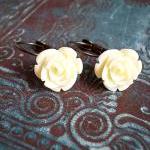 Ivory Rose Earrings
