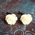 Ivory Rose Earrings