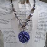 Purple Rose Summer Necklace..