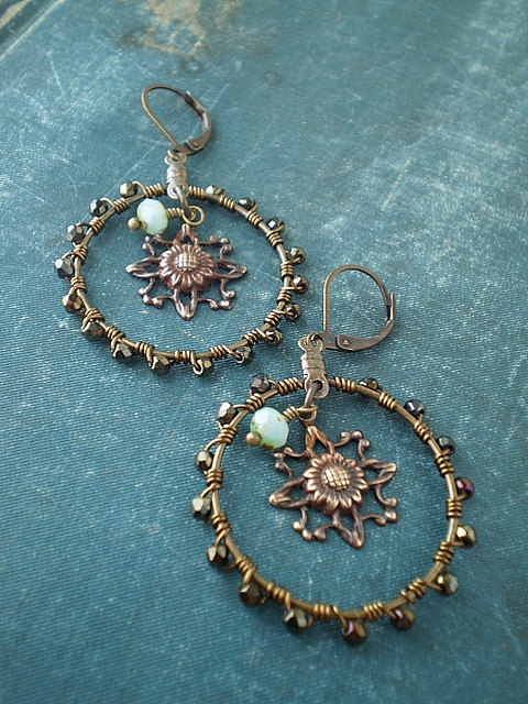 Verdigris Hoops