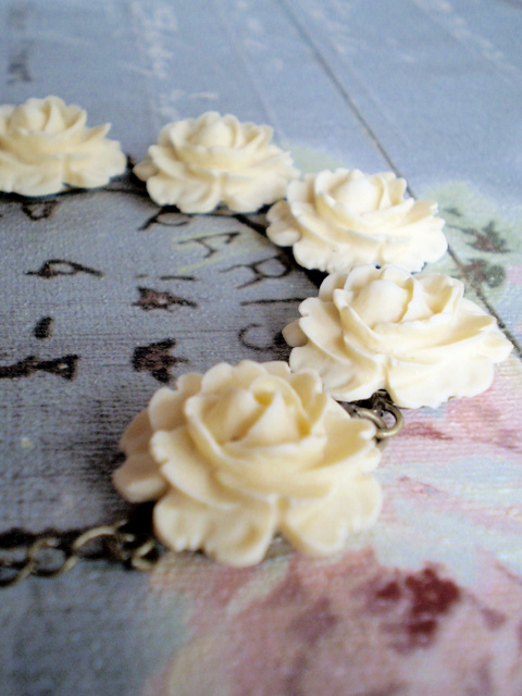 Cabbage Rose Bracelet